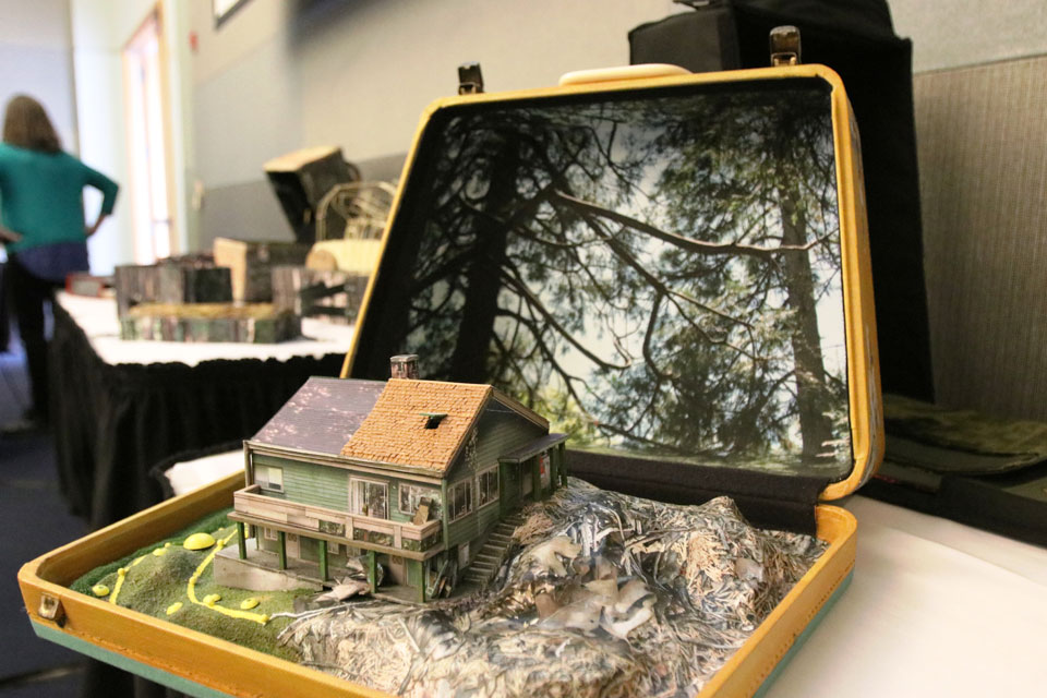 Suitcase sculpture by Kim Abeles Suitcase sculpture by Kim Abeles