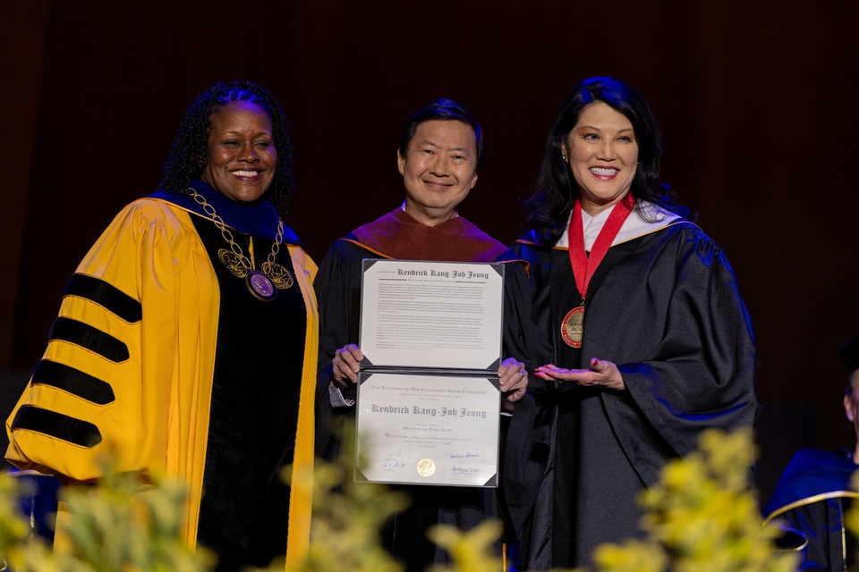 Comedic star Ken Jeong receives honorary degree of Doctor of Fine Arts from Cal State LA